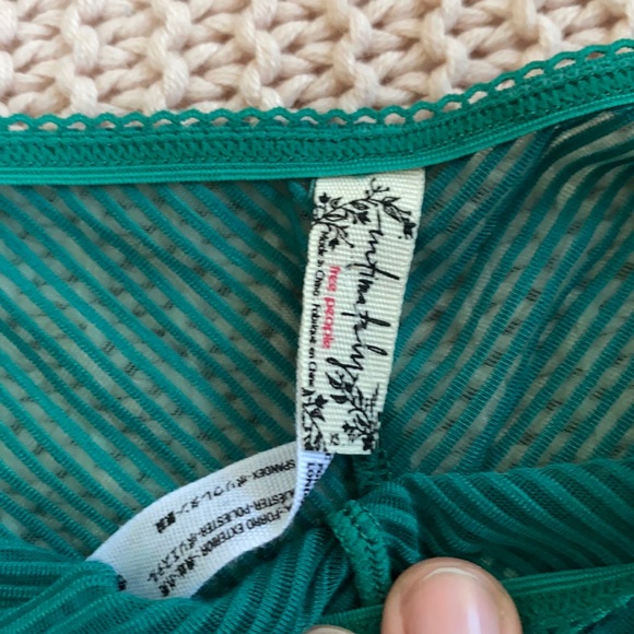 Free People Mesh Bikini - Green Combo - NWT - Picture 3 of 4